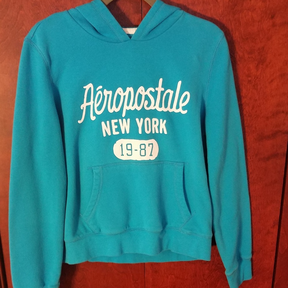 Aeropostale light blue pullover hoodie